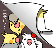 Lively birds "tweet-tweet" sticker #7305376