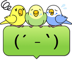 Lively birds "tweet-tweet" sticker #7305385