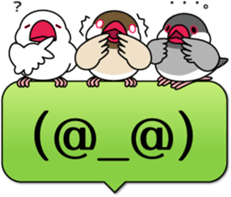 Lively birds "tweet-tweet" sticker #7305386