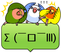 Lively birds "tweet-tweet" sticker #7305387
