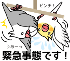 Lively birds "tweet-tweet" sticker #7305392