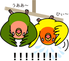 Lively birds "tweet-tweet" sticker #7305395