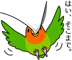 Lively birds "tweet-tweet" sticker #7305403