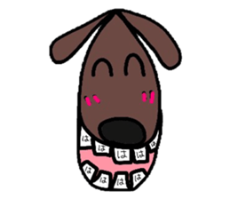 dog chocolato sticker #7305848
