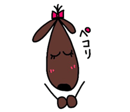 dog chocolato sticker #7305857
