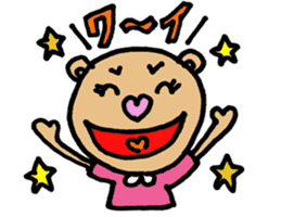 Cute KUMAKO's daily sticker #7305936