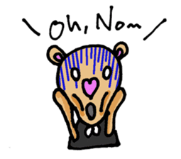 Cute KUMAKO's daily sticker #7305937
