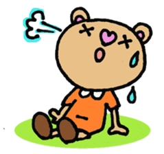 Cute KUMAKO's daily sticker #7305944