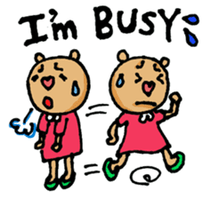 Cute KUMAKO's daily sticker #7305945