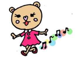 Cute KUMAKO's daily sticker #7305951
