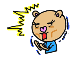 Cute KUMAKO's daily sticker #7305955