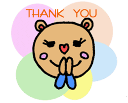 Cute KUMAKO's daily sticker #7305961