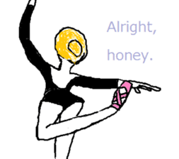 The ballet dancers sticker #7306246