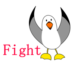 here the black tailed gull again!! sticker #7306691