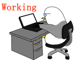 here the black tailed gull again!! sticker #7306697