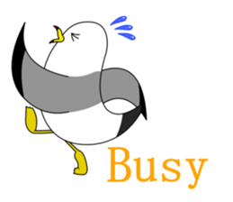 here the black tailed gull again!! sticker #7306703