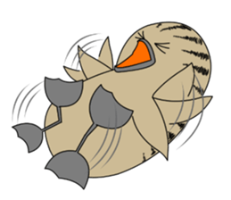 here the black tailed gull again!! sticker #7306716