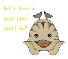 here the black tailed gull again!! sticker #7306720