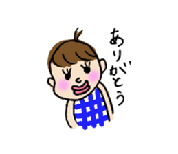 a little girl "RURI" sticker #7307493