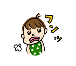 a little girl "RURI" sticker #7307495