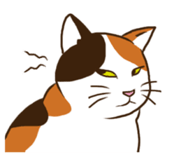 Mi-ke, the Calico Cat 2 sticker #7307648