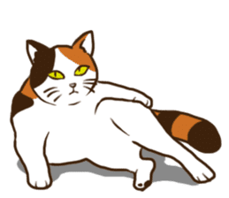Mi-ke, the Calico Cat 2 sticker #7307664