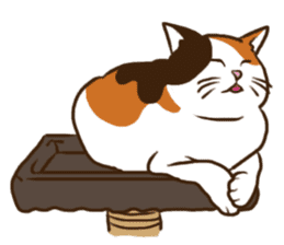 Mi-ke, the Calico Cat 2 sticker #7307667