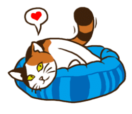 Mi-ke, the Calico Cat 2 sticker #7307671