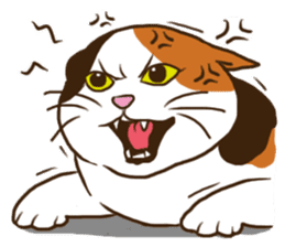 Mi-ke, the Calico Cat 2 sticker #7307675