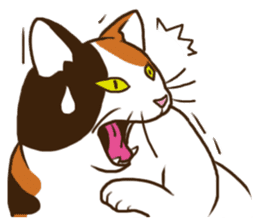 Mi-ke, the Calico Cat 2 sticker #7307676