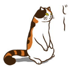 Mi-ke, the Calico Cat 2 sticker #7307682