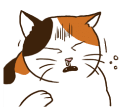Mi-ke, the Calico Cat 2 sticker #7307683