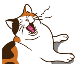 Mi-ke, the Calico Cat 2 sticker #7307684