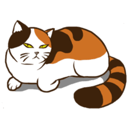 Mi-ke, the Calico Cat 2 sticker #7307685