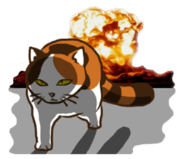 Mi-ke, the Calico Cat 2 sticker #7307687