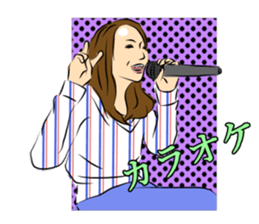 Forehead wide girl sticker #7307840