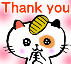 good fortune beckoning cat[English] sticker #7308456