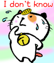 good fortune beckoning cat[English] sticker #7308468