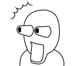 Obtrusive guy. sticker #7308541