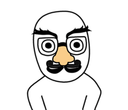 Obtrusive guy. sticker #7308552