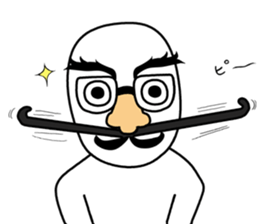 Obtrusive guy. sticker #7308553