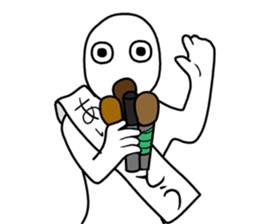 Obtrusive guy. sticker #7308556