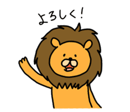 Sausage Friends "Lion & Rabbit" sticker #7308569