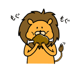 Sausage Friends "Lion & Rabbit" sticker #7308571