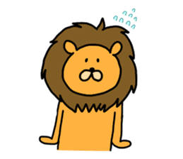 Sausage Friends "Lion & Rabbit" sticker #7308573