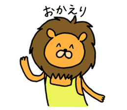 Sausage Friends "Lion & Rabbit" sticker #7308577