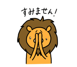 Sausage Friends "Lion & Rabbit" sticker #7308587