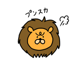 Sausage Friends "Lion & Rabbit" sticker #7308604