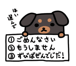 3 -choice dog sticker #7308773