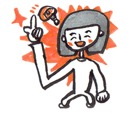 Positive Happy Girl sticker #7309011